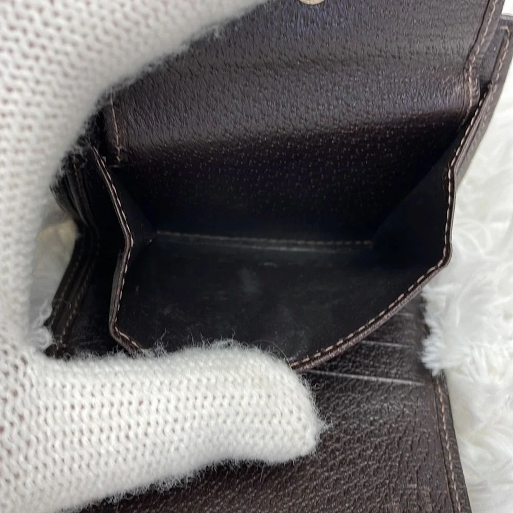 GUCCI BIFOLD MONOGRAM WEBLINE GG WALLET VGC - Picture 13 of 14